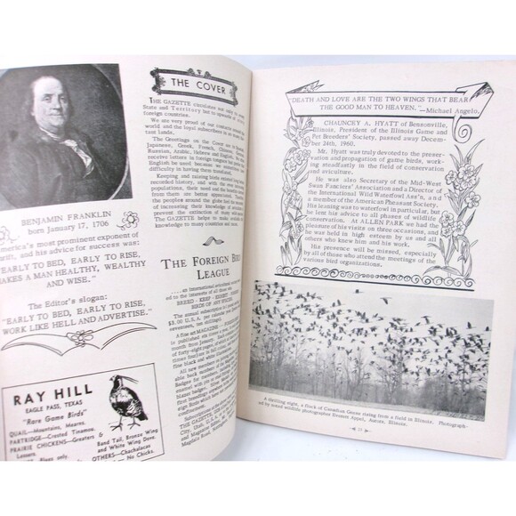 Vintage Game Bird Breeders Pheasant Fanciers Gazette Magazine January 1961 - Picture 3 of 4